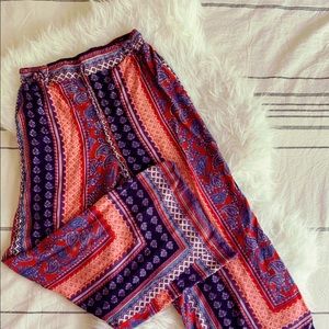 Printed Flowy Pants
